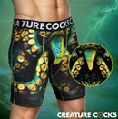 Creature Cocks Underwear Monstropus Medium featuring a vibrant tentacle design in vivid colors for bold style and comfort.