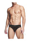 Prowler RED Fishnet Ass Less Brief XXL Black showcased on a model, featuring a provocative fishnet design in sleek black.