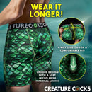 Creature Cocks Underwear Cockness Monster Medium with green scales and dragon design for a bold and comfortable fit.