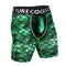 Creature Cocks Underwear Cockness Monster Medium with green scales design and dragon-inspired detail.