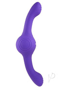 Our Gyro Vibe Rechargeable Silicone Dual End Vibrator Purple features dual shafts for intense stimulation and ergonomic design.