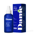Dame Aloe Lube Personal Lubricant 4 Oz bottle and packaging, plant-based, pH-balanced formula for enhanced intimacy.