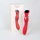 Viotec Chance Touch Screen G-Spot Vibrator Red in sleek packaging on display with elegant design and touch interface.