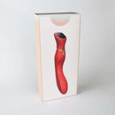 Viotec Chance Touch Screen G-Spot Vibrator Red in elegant packaging on a light background.