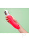 Hand holding Fun Factory BIG BOSS G5 Vibrator showcasing its impressive size and sleek design against a green background.