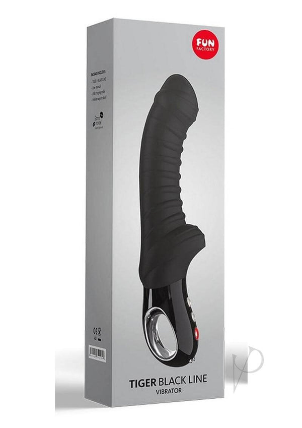 Fun Factory Tiger Black Line Vibrator – G-Spot Massager with Powerful Ridged Design