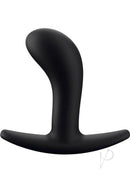 Black FUN FACTORY Bootie Small butt plug, ideal for beginners and anal play, with velvety surface and rounded tip for easy insertion.