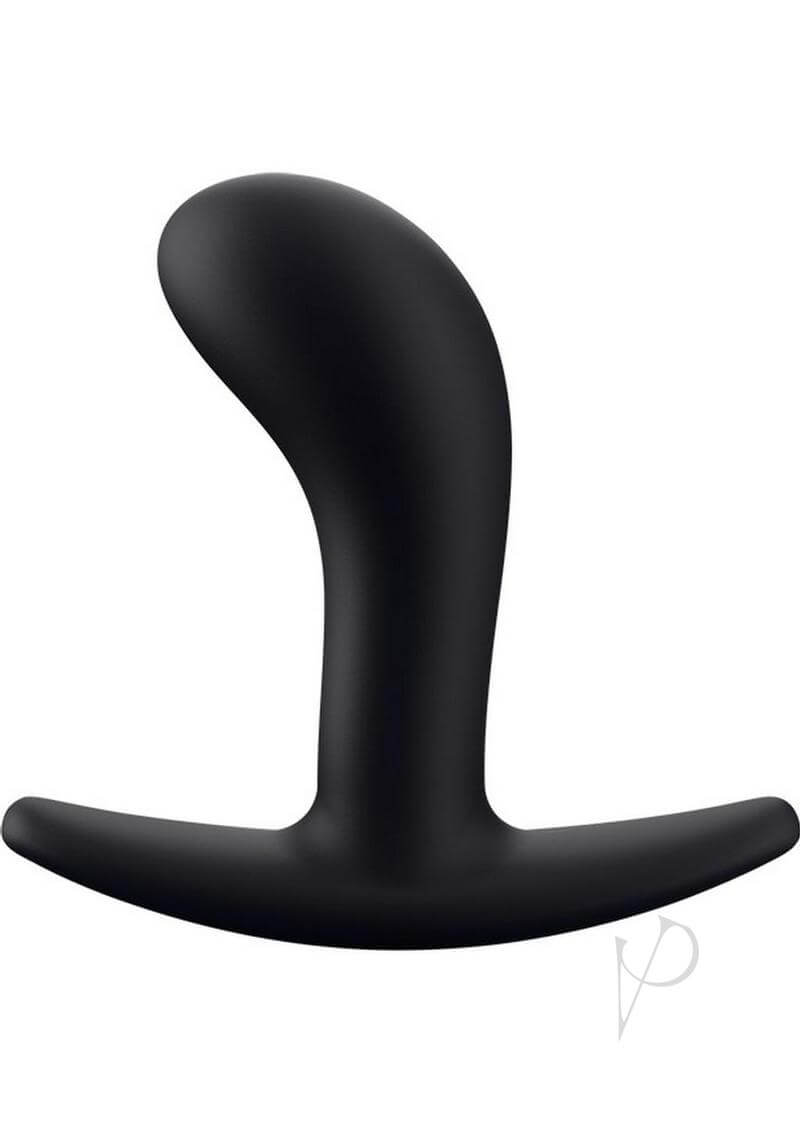 Black FUN FACTORY Bootie Small butt plug, ideal for beginners and anal play, with velvety surface and rounded tip for easy insertion.