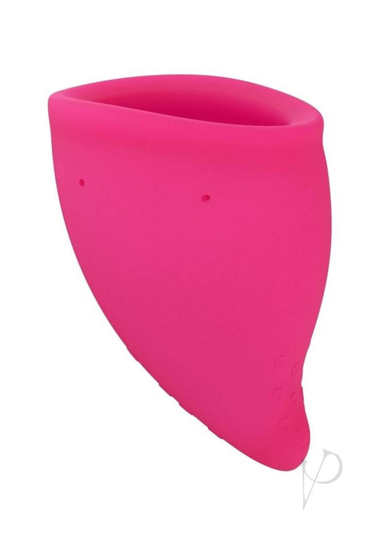 Fun Factory Fun Cup in bright pink, designed for comfortable period protection and reusable for eco-friendly use.