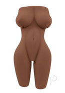 Zero Tolerance Body Language Stroker Chocolate lifelike body-shaped design for solo play.