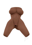 Zero Tolerance Body Language Stroker Chocolate featuring a lifelike body-shaped design in chocolate color.