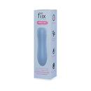 FemmeFunn FFIX Bullet Waterproof Vibrator Light Blue in packaging showcasing its features and design.