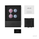 Lelo Beads Weighted Kegel Exerciser Ball Set in elegant packaging with user manual and warranty card.