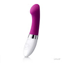 Lelo Gigi 2 G-Spot Vibrator Deep Rose, elegantly designed with a flattened tip and waterproof silicone for precise stimulation.