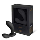 Lelo Bruno Prostate Massager Black elegantly packaged with sleek silicone design for enhanced pleasure.