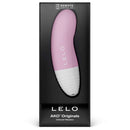 Lelo Ako Originals Soft Pink Clitoral Vibrator in its elegant packaging, showcasing sleek design and remote control feature.