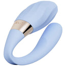 Lelo Tiani Twist Couples Massager Sea Foam with flexible design and sensorial ribs for enhanced pleasure