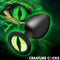 Creature Cocks Green Eye Silicone Butt Plug Medium with striking green cat-eye design.