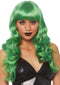 Misfit Long Wavy Bang Wig O/s Green-0