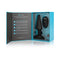 b Vibe Rimming XL Rotating and Vibrating Remote Control Plug Black inside packaging with remote control