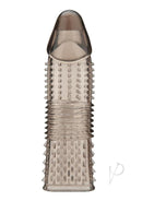 Blue Line Triple Sensation 6.5 Inch Penis Extension Smoke with textured surface for enhanced pleasure.