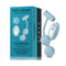 FemmeFunn Momenta Remote Controlled Kegel Balls Light Blue packaging with remote, highlighting dual stimulation features.