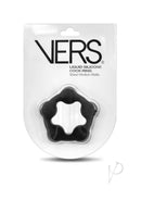 Vers Liquid Silicone Cock Ring Steel Motion Balls Black packaging showing the innovative design for enhanced pleasure.
