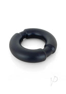 Vers Silicone Ball Stretcher Weighted Steel Core Black on a white background.