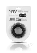 Vers Liquid Silicone Weighted Ball Stretcher Black packaging with heavy steel ring and liquid silicone.