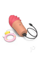 Cand Ice Rechargeable Clitoral Stimulator Raspberry Jolly in a playful ice cream design with USB charging.