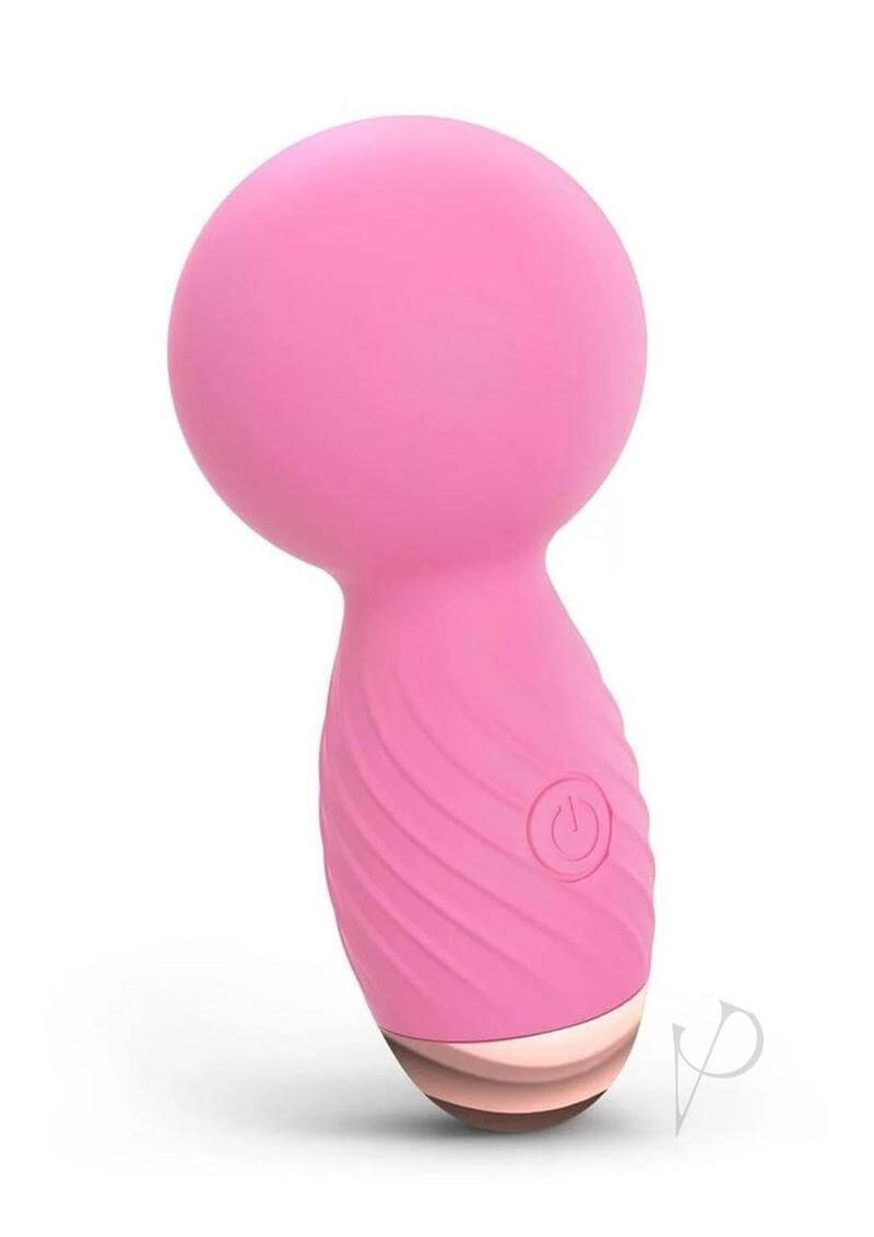 Itsy Bitsy Tiny Wand Massager Pink in a compact design, perfect for travel and delivering powerful vibrations.