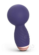 Itsy Bitsy Tiny Wand Massager Midnight Indigo in sleek purple design for discreet pleasure.