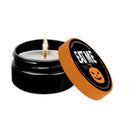 Naughty Notes Eat Me Massage Candle 1.7 Oz with pumpkin spice fragrance and a cheeky 'Eat Me' label.
