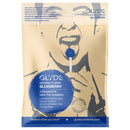 Glyde Ultra Natural Flavor Condom Blueberry 4pk packaging featuring a person with a blue lollipop.