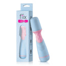 FemmeFunn FFIX Wand Waterproof Vibrator Blue, compact and powerful battery-operated massager with box.