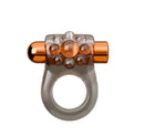Stay Hard Vibrating Cock Ring Set with Beaded Sleeve featuring soft ring and textured sleeve for enhanced stimulation.