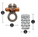 Stay Hard Clitoral Stimulating Cock Ring Set with Sleeve dimensions and design features for enhanced pleasure.