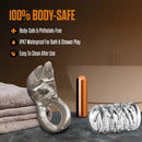 Stay Hard Clitoral Stimulating Cock Ring Set with Sleeve, featuring body-safe materials and waterproof design for enhanced pleasure.