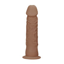 Realrock Dong Without Testicles 10 Inch Tan - realistic design with detailed texture and natural tan color.