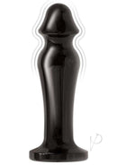 Ass-Sation Remote Vibrating Metal Anal Lover Plug Black, sleek black metal design with vibrating functions, perfect for metal play.