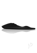 WhipSmart Magic Carpet Ride Silicone Vibrating Pad Black showcasing its sleek black design and textured surface.