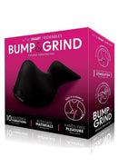 WhipSmart Bump and Grind Silicone Vibrating Pad Black - rideable vibrating pad for non-penetrative pleasure.
