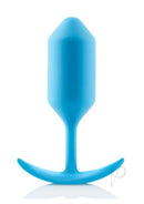 B-Vibe Snug Plug 3 Silicone Weighted Anal Plug Teal in a sleek blue design for enhanced pleasure and comfort.