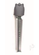 Le Wand Shiatsu Deep Tissue Massage Silicone Attachment Grey for targeted muscle relief and relaxation.