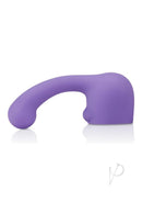 Le Wand Petite Curve Silicone Attachment Cover Violet in a sleek, curved design for targeted pleasure and G-spot stimulation.