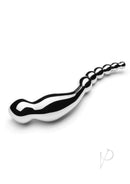 Le Wand Swerve Dual End Probe Stainless Steel for targeted G-spot and prostate stimulation with a polished design.
