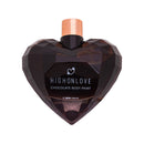 HighOnLove Dark Chocolate Body Paint in a heart-shaped bottle for intimate moments.