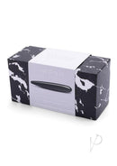 Le Wand Crystal Slim Wand with Silicone Ring Black Obsidian packaging displaying the sleek design and natural materials.
