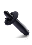 Le Wand Crystal Slim Wand with Silicone Ring Black Obsidian for dual stimulation and pleasure.