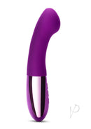 Le Wand Gee Silicone Body G-Spot Vibrator Cherry in vibrant purple, designed for targeted, pleasurable stimulation.